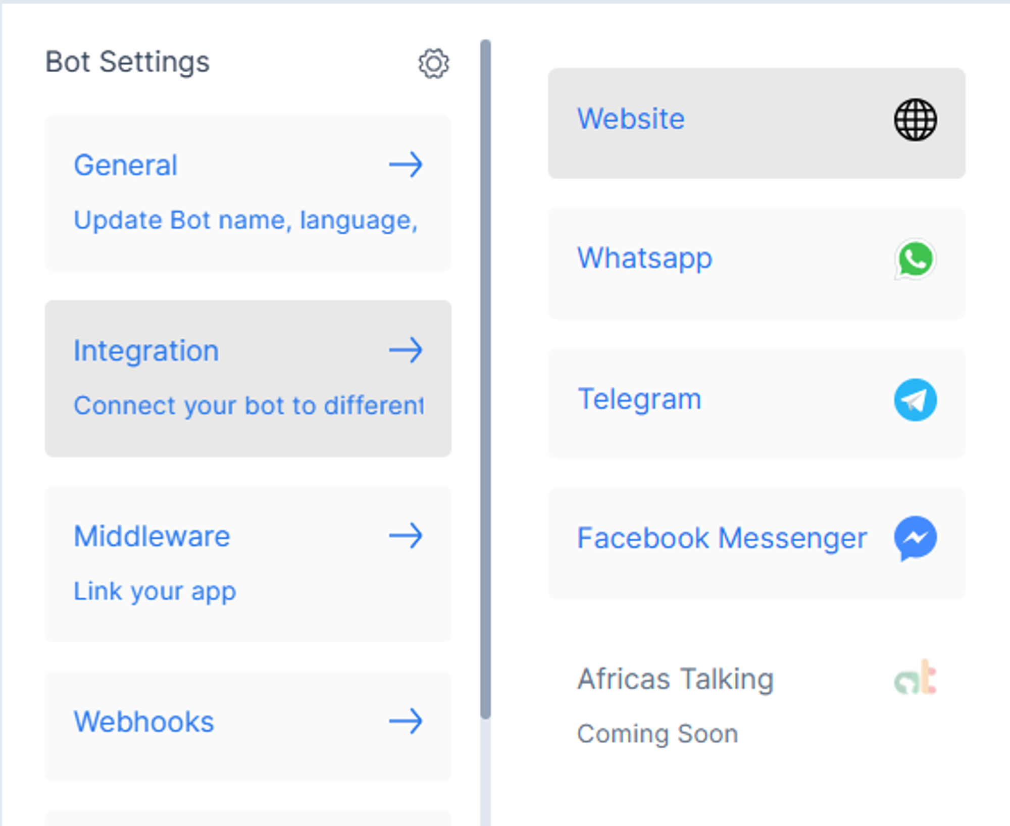 Sarufi Dashboard Integration