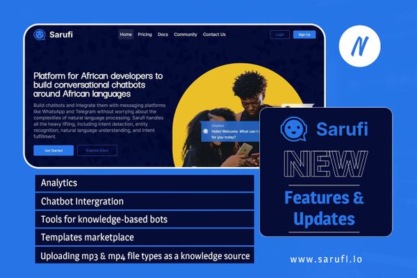 Sarufi: New Features and Updates